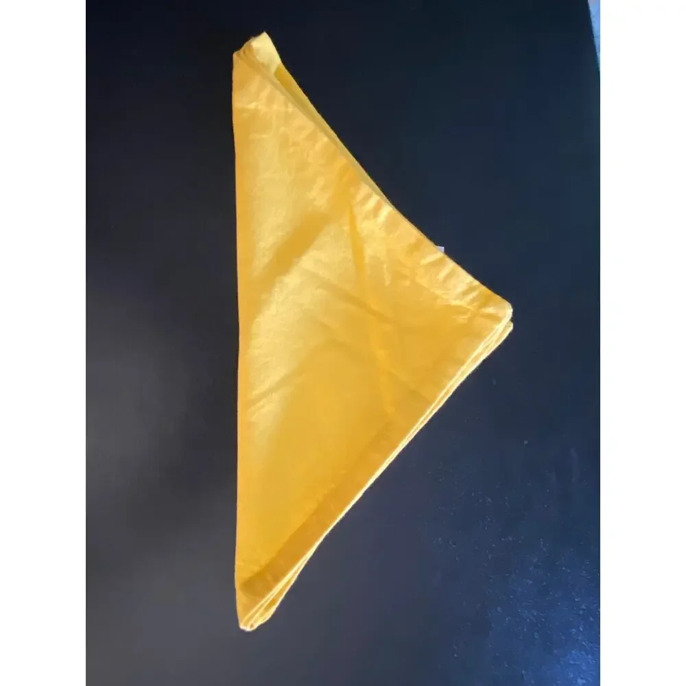 Set of 10 DII Daffodil Yellow 100% Cotton Cloth Dinner Napkins 20